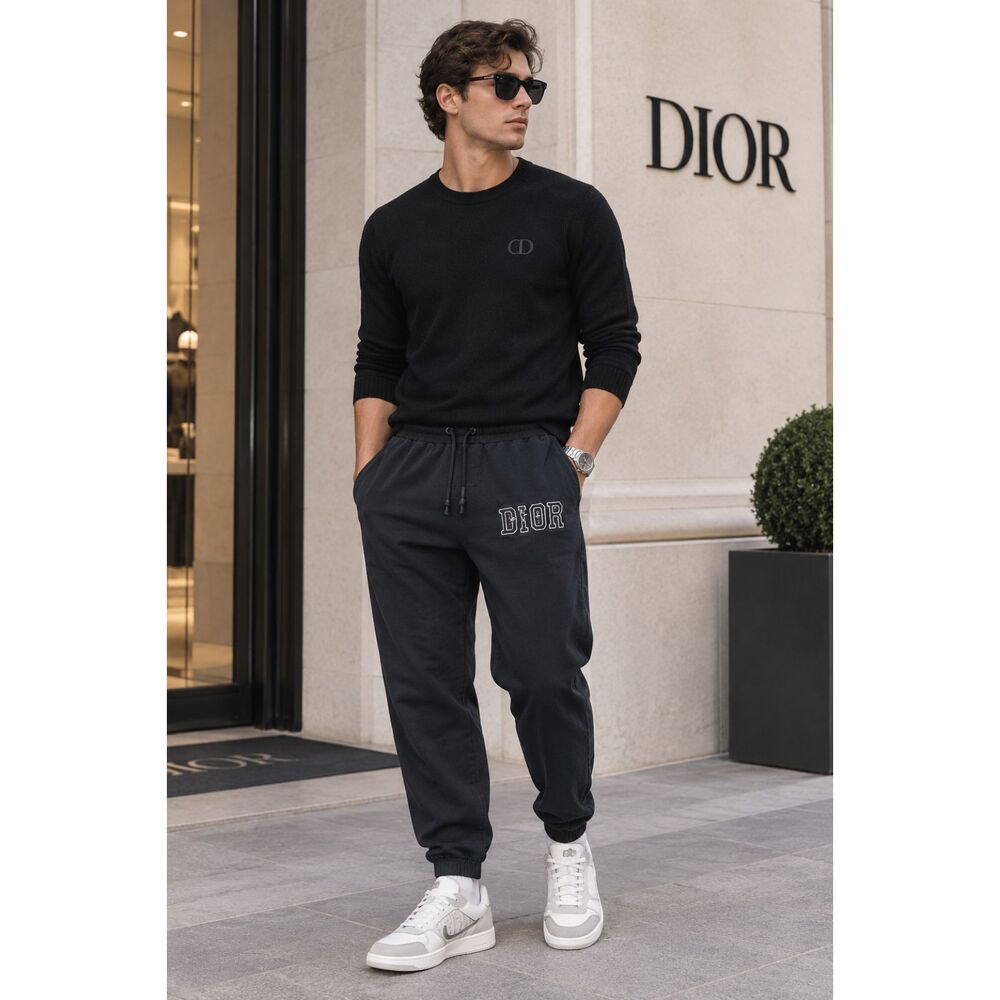 Christian Dior Black Jogger Sweatpants Trousers  Mens Size Small